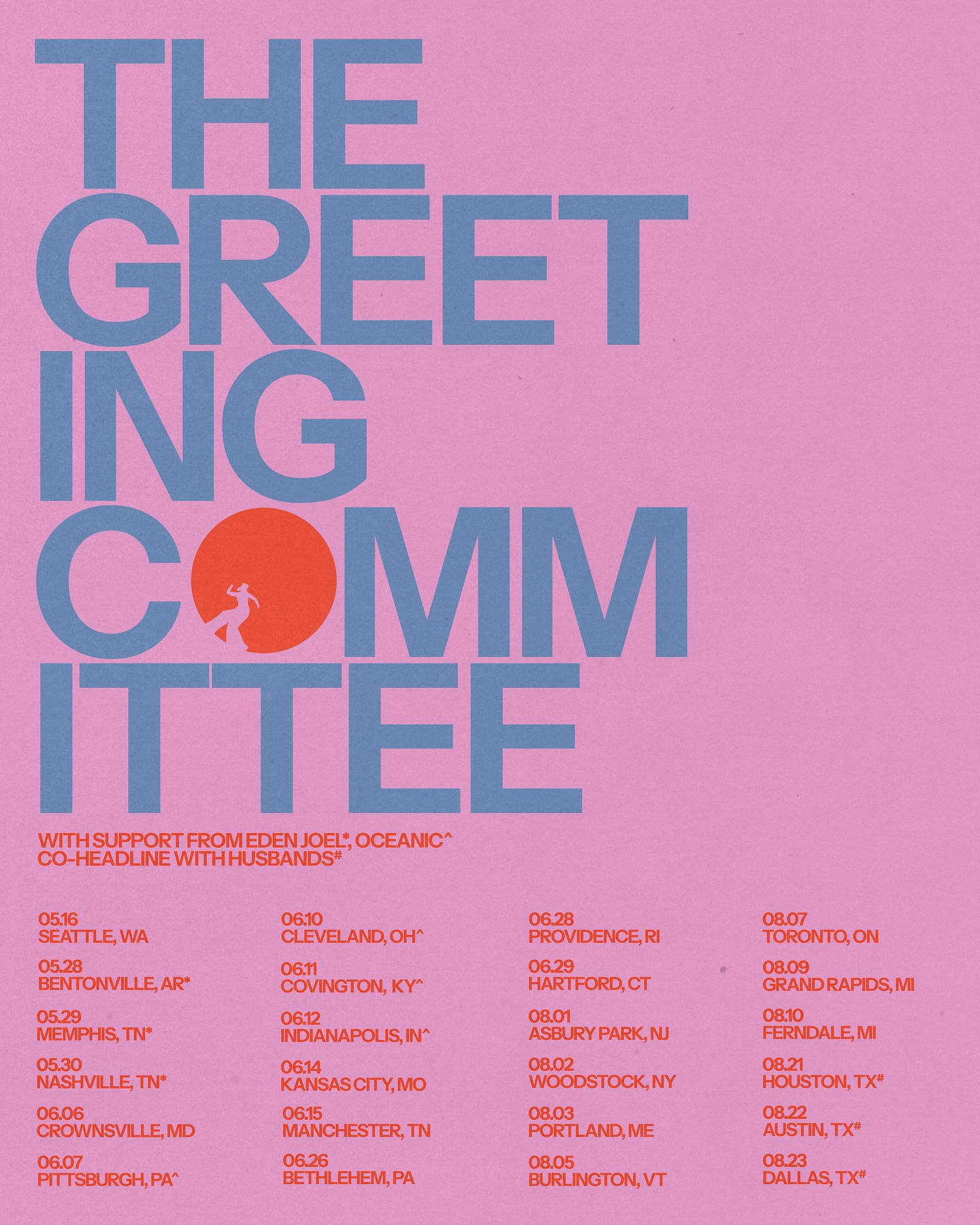 The Greeting Committee Tour Poster